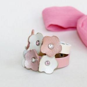 Kids Collection,two Bracelets Green And Pink..